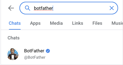 Find BotFather
